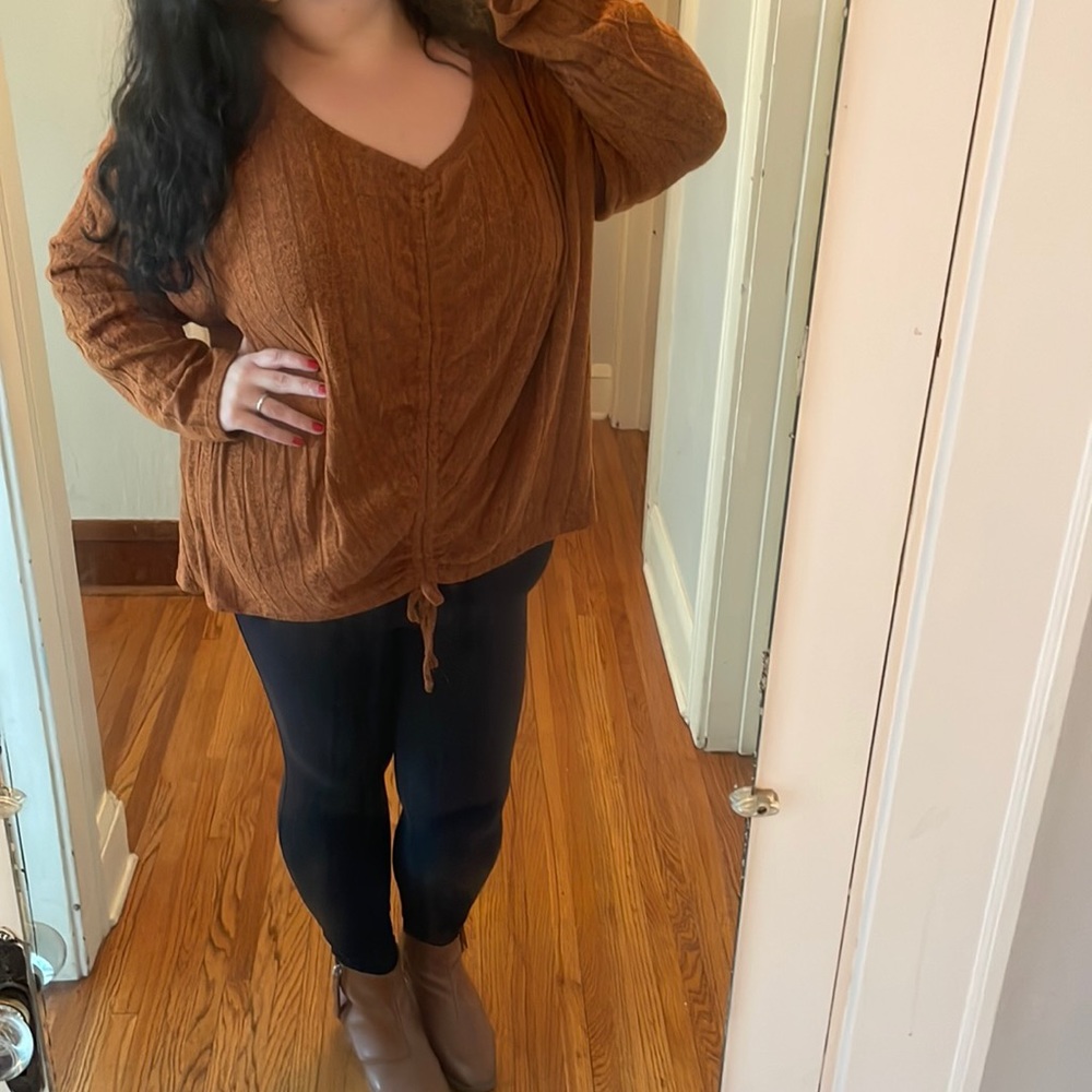 Plus size Brown sweater